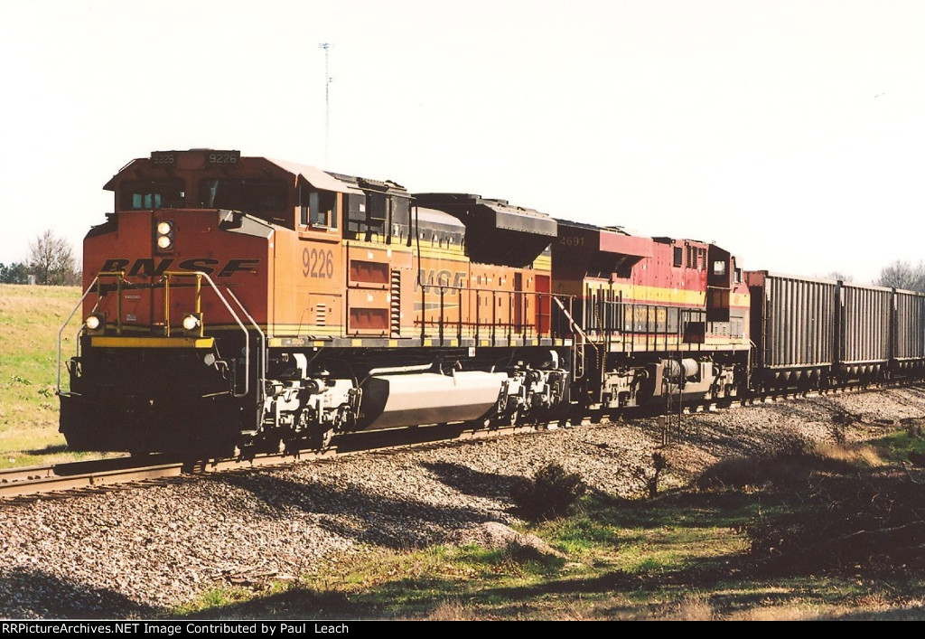 Empty coal train rolls north